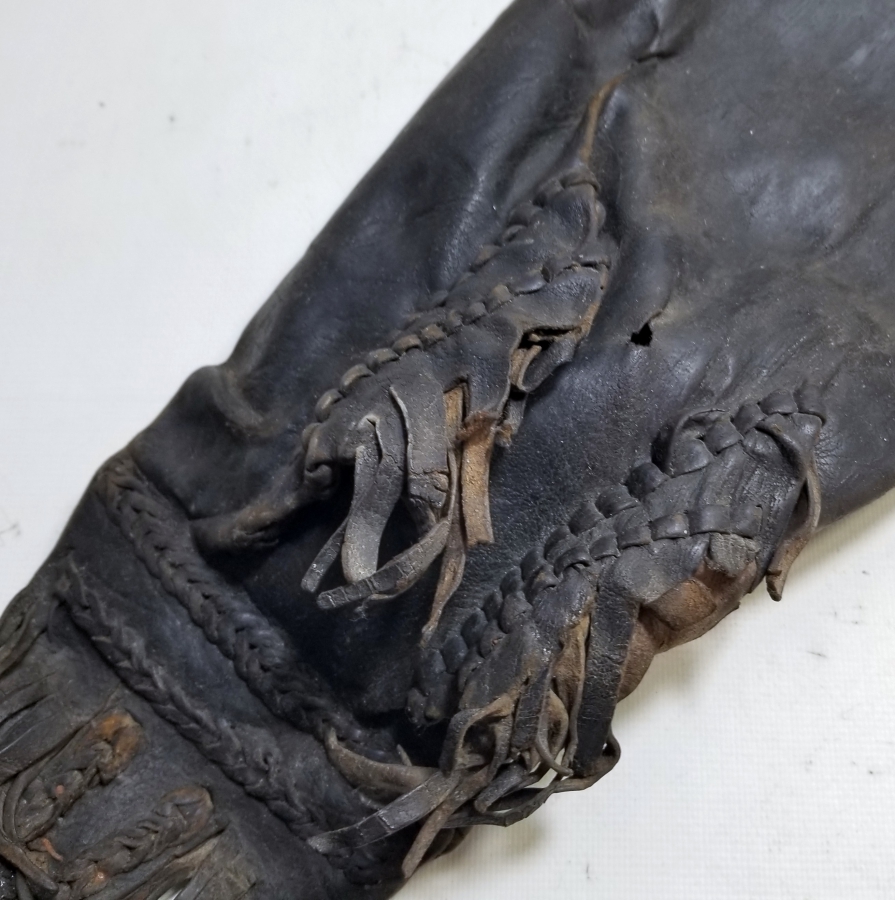 OSMANLI DÖNEMİ DERİDEN MAMUL ÇOK NADİR SADAK - OKÇU ÇANTASI