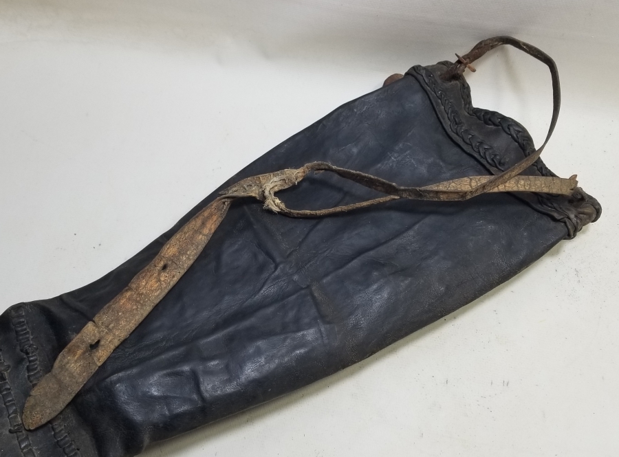 OSMANLI DÖNEMİ DERİDEN MAMUL ÇOK NADİR SADAK - OKÇU ÇANTASI