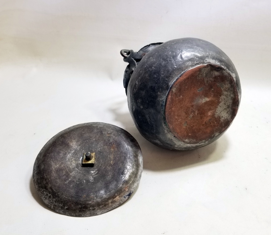 ÜZERİ YAZILI NADİR TİPTE OSMANLI DÖNEMİ BAKRAÇ