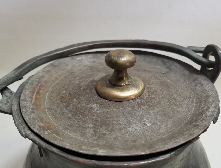 ÜZERİ YAZILI NADİR TİPTE OSMANLI DÖNEMİ BAKRAÇ