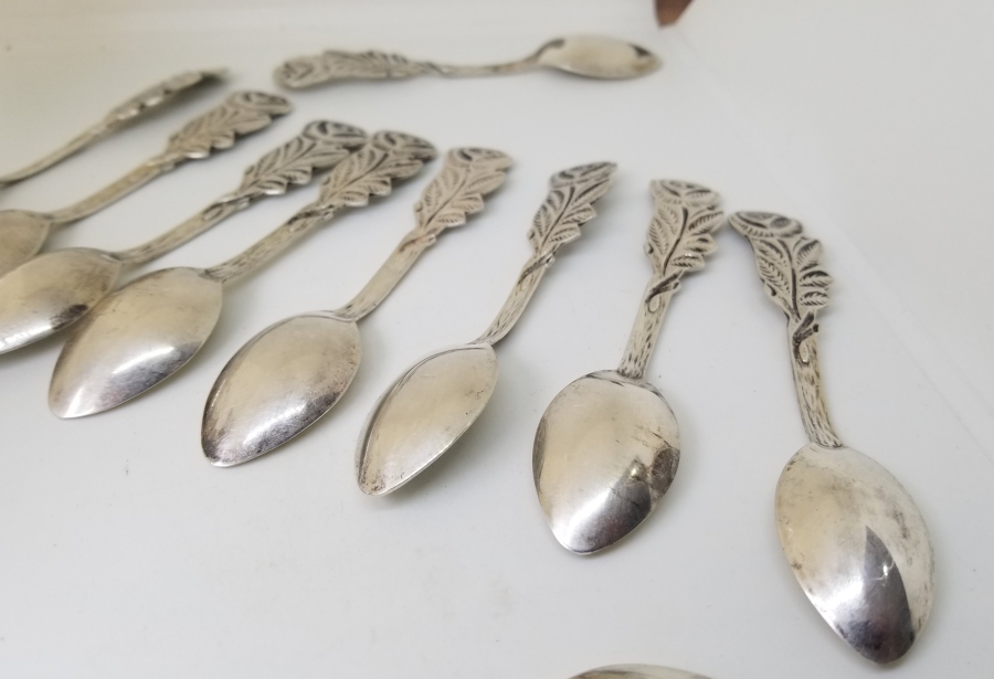 ANTİKA GÜMÜŞ ÇAY KAŞIĞI TAKIMI