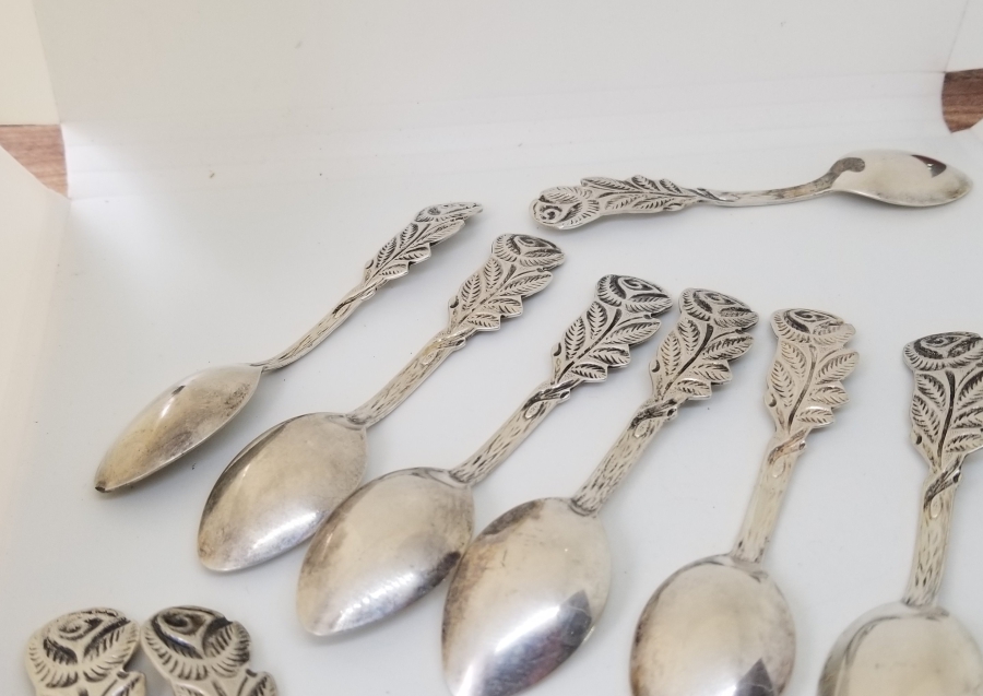 ANTİKA GÜMÜŞ ÇAY KAŞIĞI TAKIMI