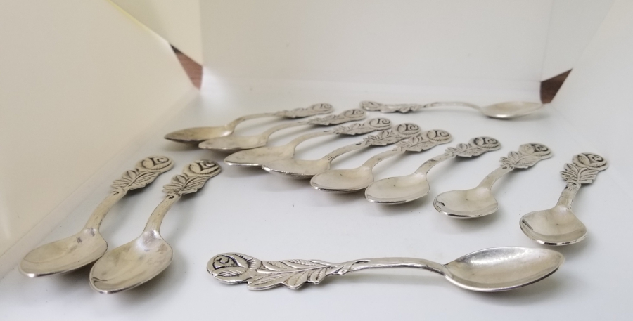 ANTİKA GÜMÜŞ ÇAY KAŞIĞI TAKIMI