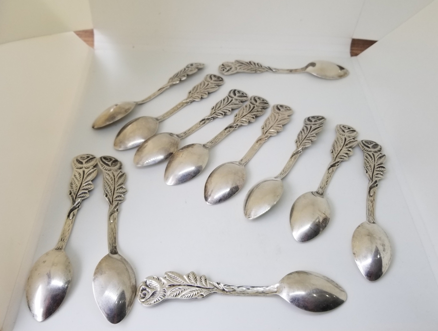 ANTİKA GÜMÜŞ ÇAY KAŞIĞI TAKIMI