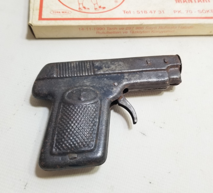 ORİJİNAL MANTARLARIYLA ANTİKA MANTAR TABANCASI