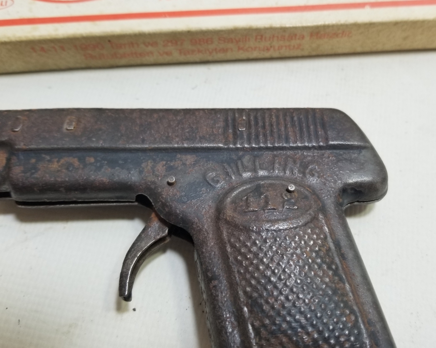 ORİJİNAL MANTARLARIYLA ANTİKA MANTAR TABANCASI