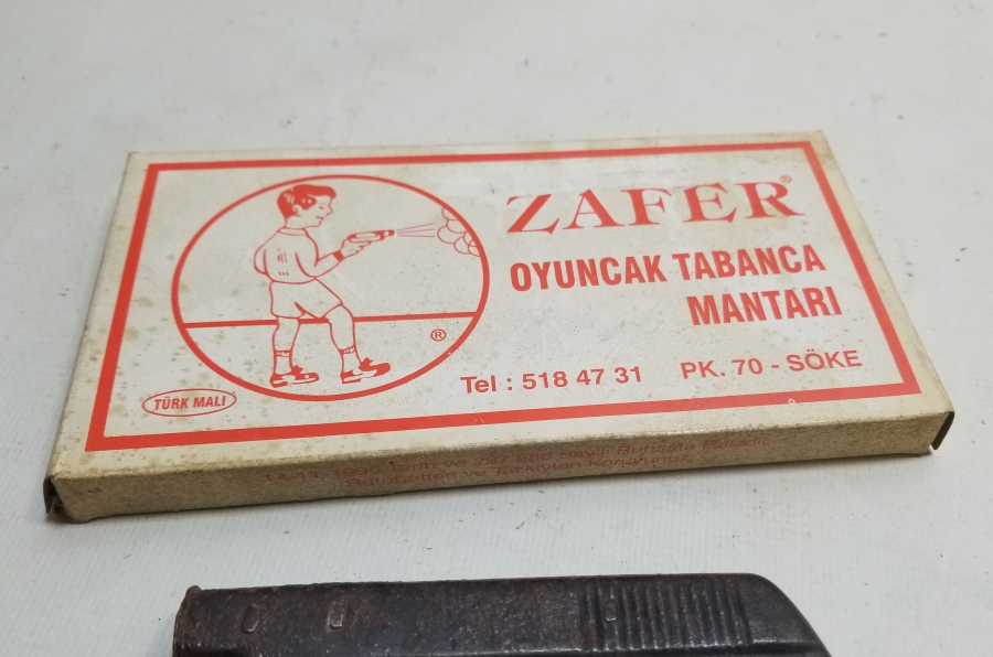 ORİJİNAL MANTARLARIYLA ANTİKA MANTAR TABANCASI