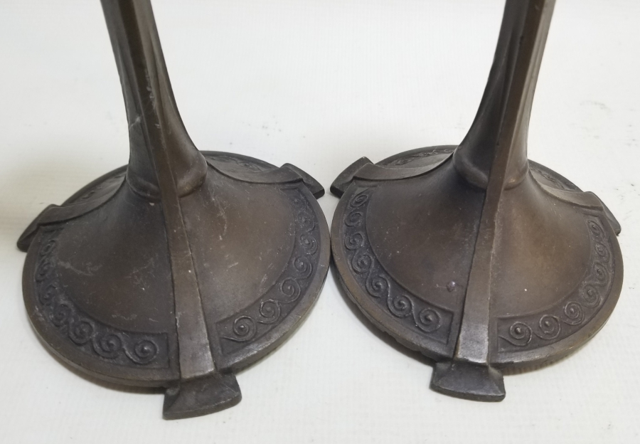 KABARTMA İŞÇİLİKLİ ANTİKA ÇİFT ŞAMDAN