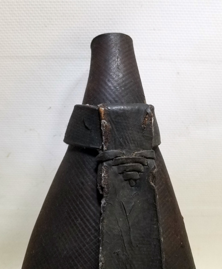 OSMANLI DÖNEMİ DERİDEN MAMUL NADİR YENİÇERİ BARUTLUK