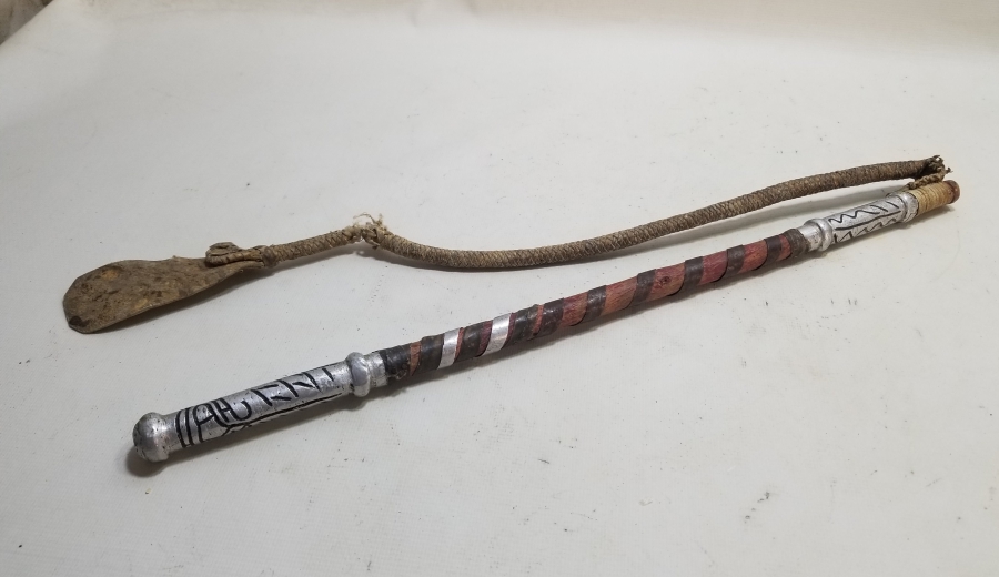 SAPI OSMANLICA YAZILI OSMANLI DÖNEMİ ÇERKES AT KAMÇISI