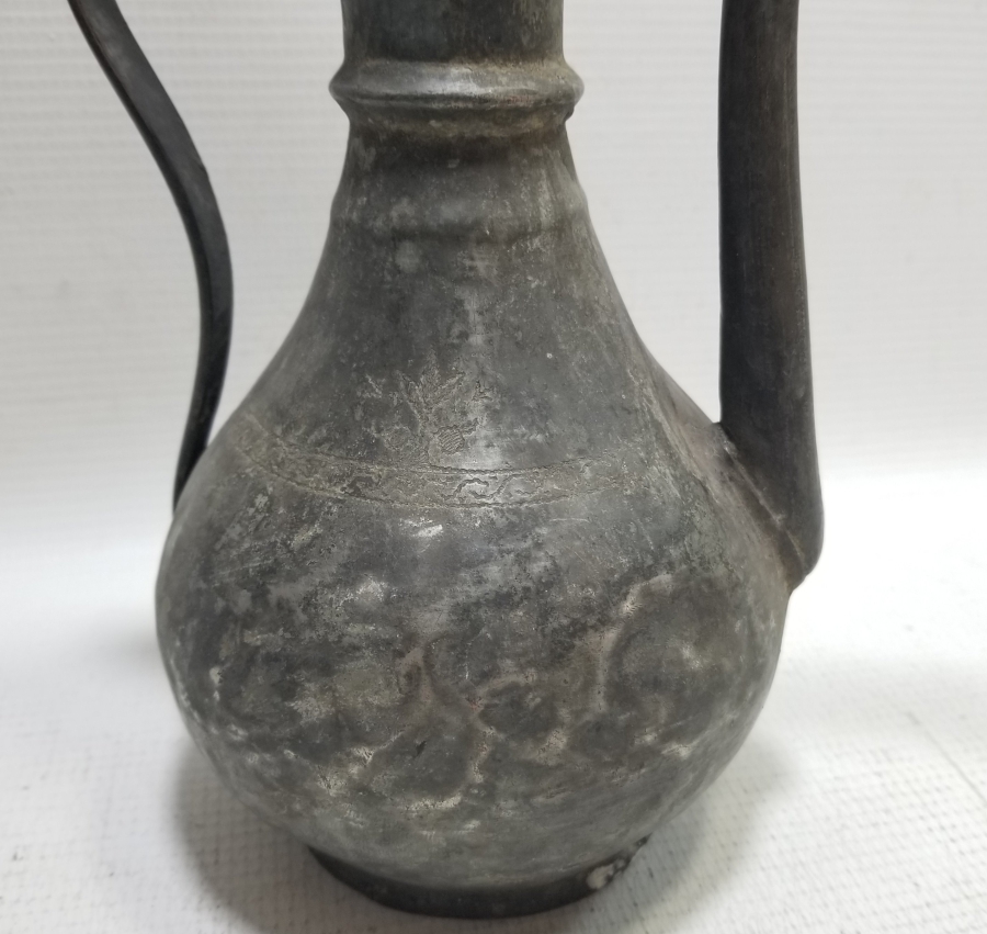 ÜZERİ İŞLEMELİ OSMANLI DÖNEMİ BAKIR ZEMZEM İBRİĞİ