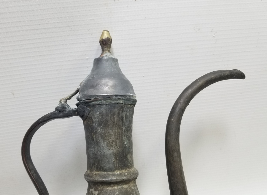 ÜZERİ İŞLEMELİ OSMANLI DÖNEMİ BAKIR ZEMZEM İBRİĞİ