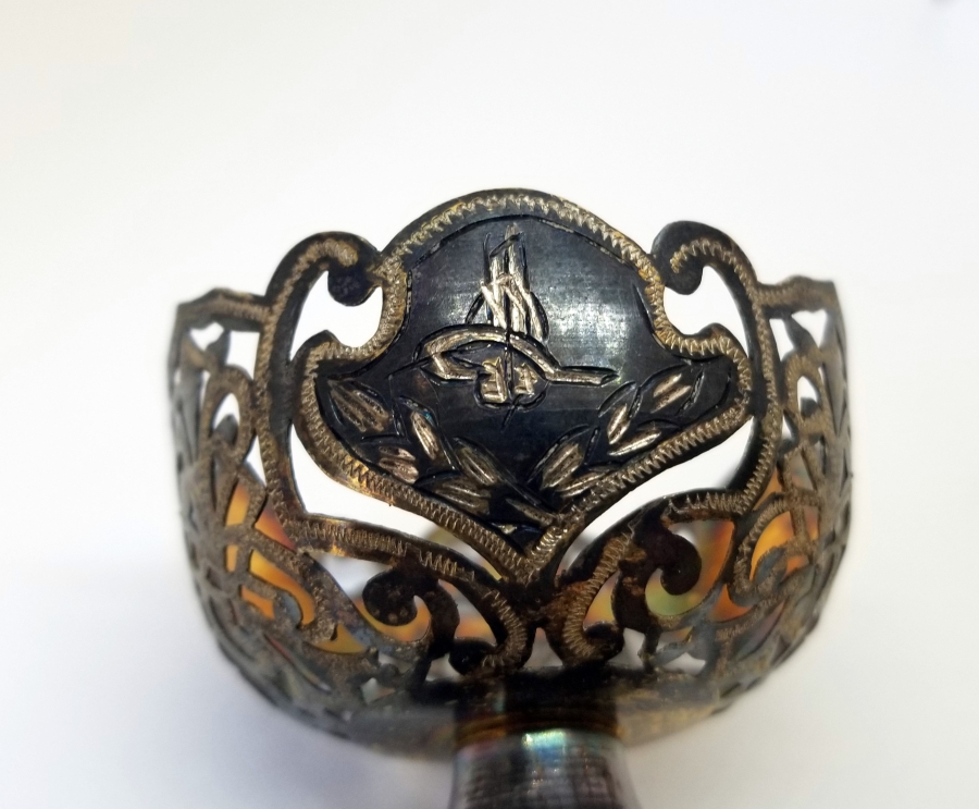 TESTERE İŞÇİLİKLİ VE TUĞRALI OSMANLI DÖNEMİ FİNCAN ZARFI