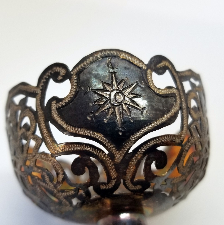 TESTERE İŞÇİLİKLİ VE TUĞRALI OSMANLI DÖNEMİ FİNCAN ZARFI