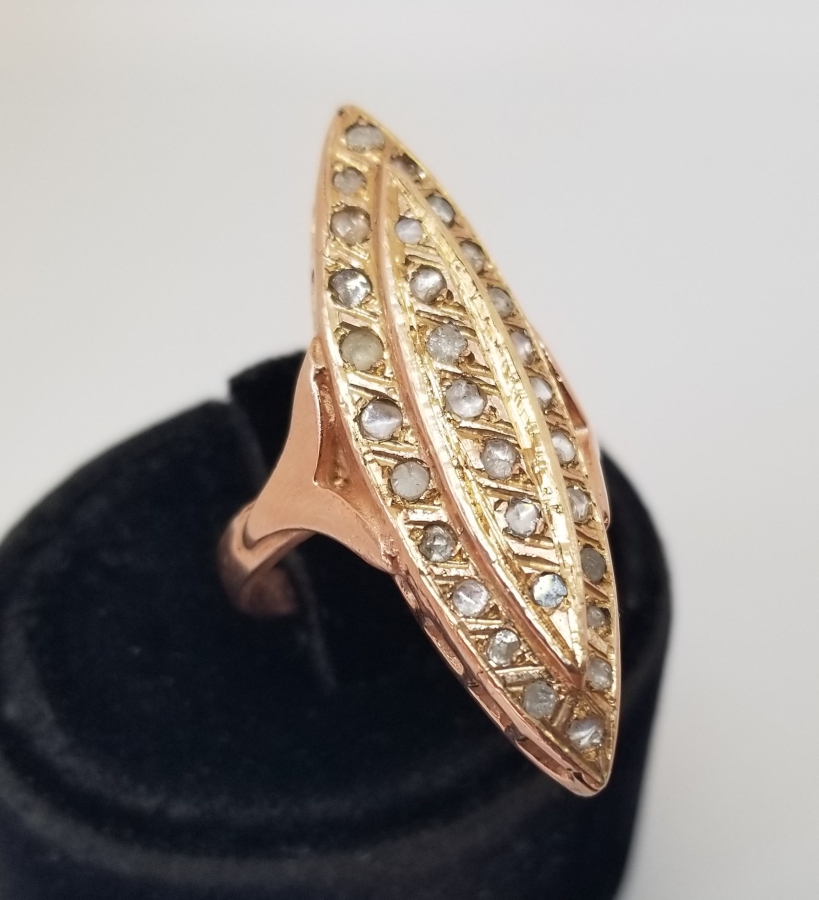 ALTIN KAPLAMA ÖZEL YAPIM MEKİK YÜZÜK