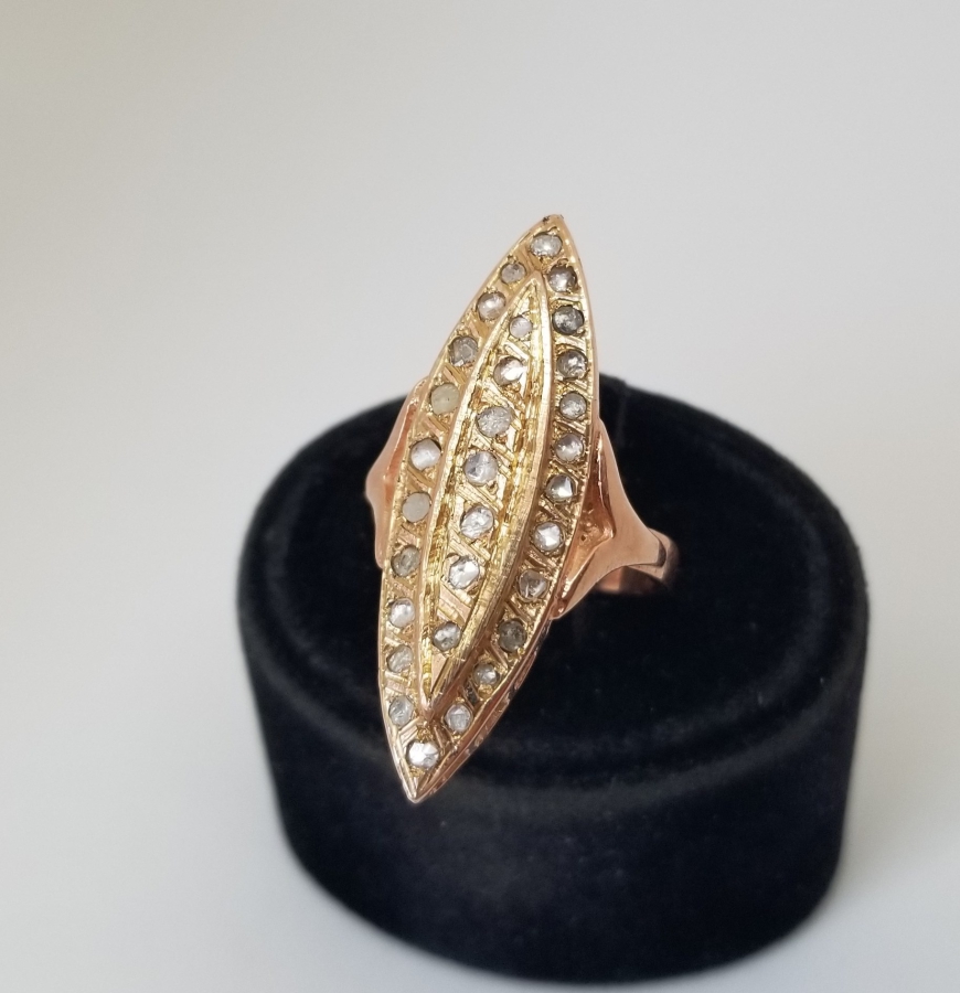 ALTIN KAPLAMA ÖZEL YAPIM MEKİK YÜZÜK