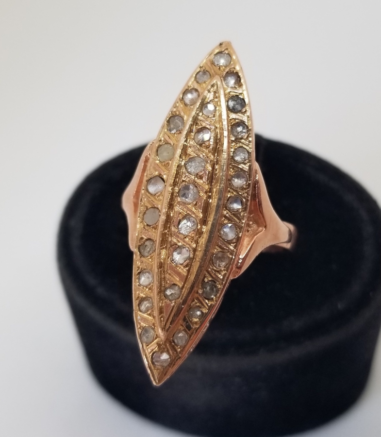 ALTIN KAPLAMA ÖZEL YAPIM MEKİK YÜZÜK