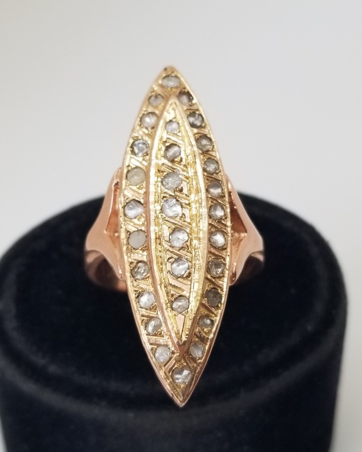 ALTIN KAPLAMA ÖZEL YAPIM MEKİK YÜZÜK