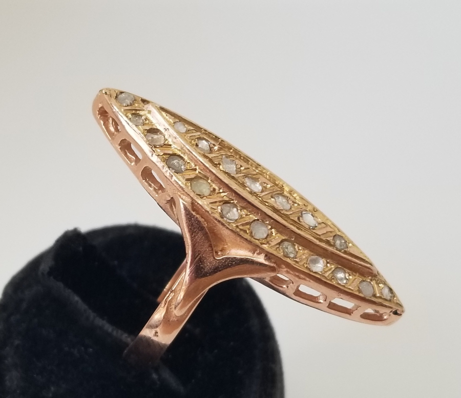 ALTIN KAPLAMA ÖZEL YAPIM MEKİK YÜZÜK