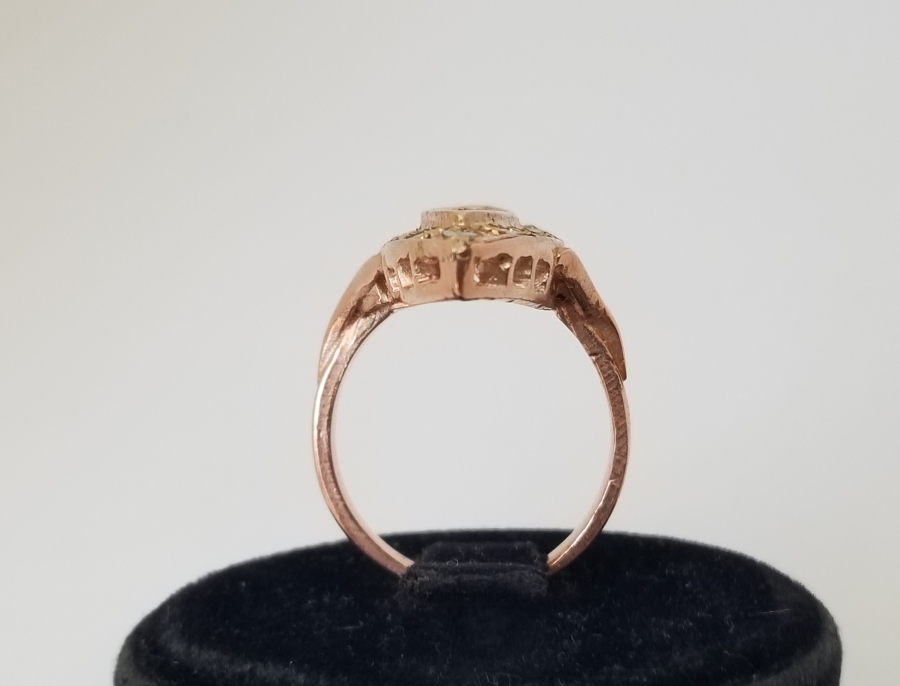 ALTIN KAPLAMA ÖZEL YAPIM MEKİK YÜZÜK