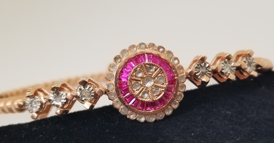 YAKUT TAŞLI ÖZEL YAPIM YÜZÜK BİLEKLİK TAKIMI