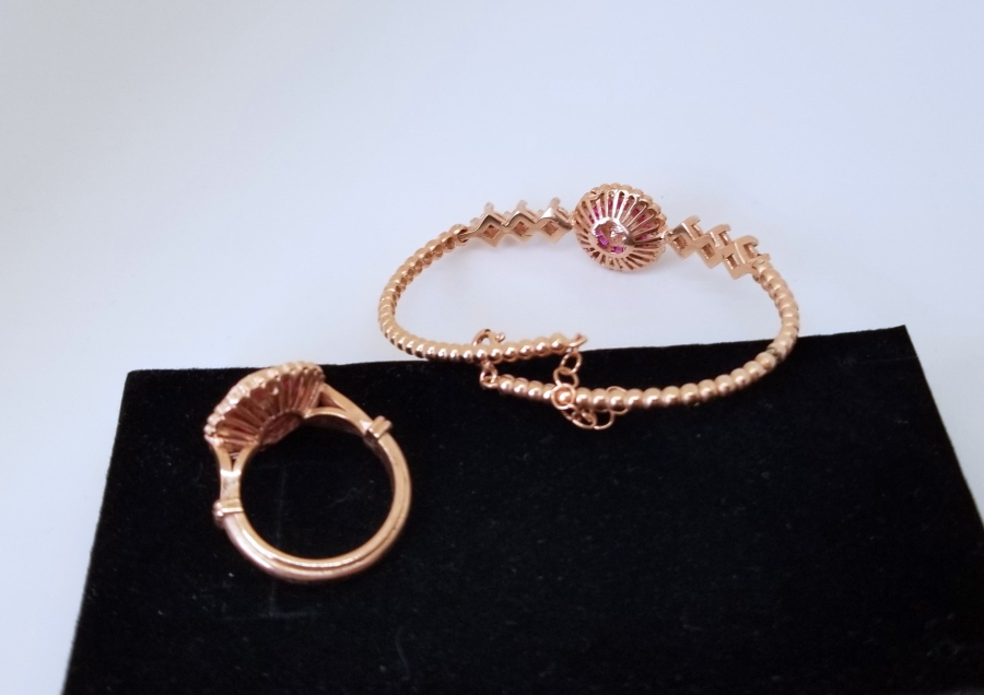 YAKUT TAŞLI ÖZEL YAPIM YÜZÜK BİLEKLİK TAKIMI