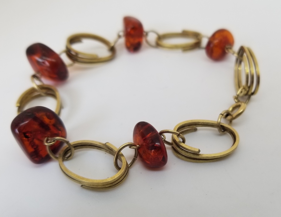 ÖZEL YAPIM DAMLA KEHRİBAR BİLEKLİK