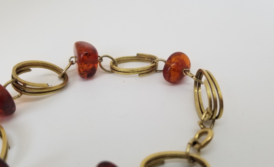 ÖZEL YAPIM DAMLA KEHRİBAR BİLEKLİK