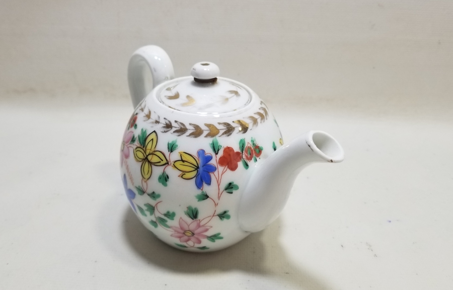 OSMANLI DÖNEMİ EL BOYAMA KUZNETSOV PORSELEN ÇAYDANLIK