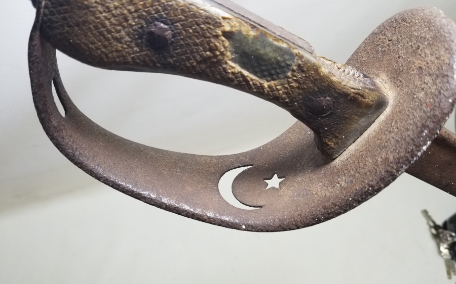 1. DÜNYA SAVAŞI DÖNEMİ AY YILDIZ SAPLI ÇOK NADİR SÜVARİ KILICI