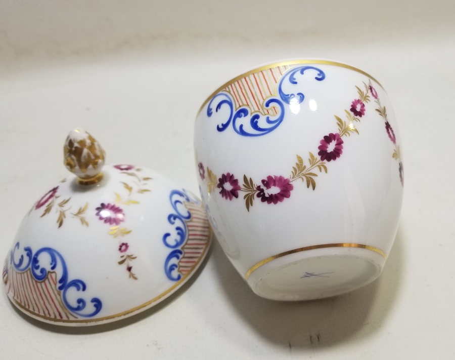 OSMANLI DÖNEMİ EL BOYAMA NADİR MEISSEN MACUNLUK