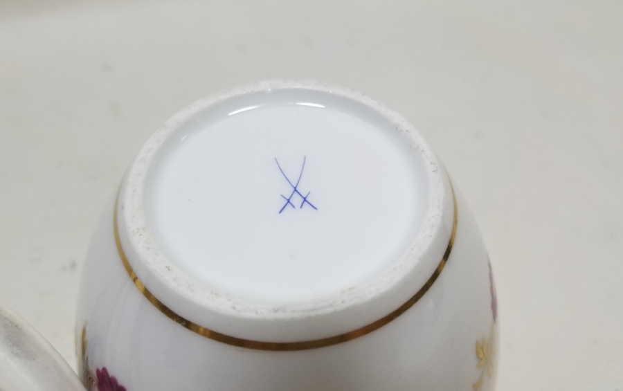 OSMANLI DÖNEMİ EL BOYAMA NADİR MEISSEN MACUNLUK