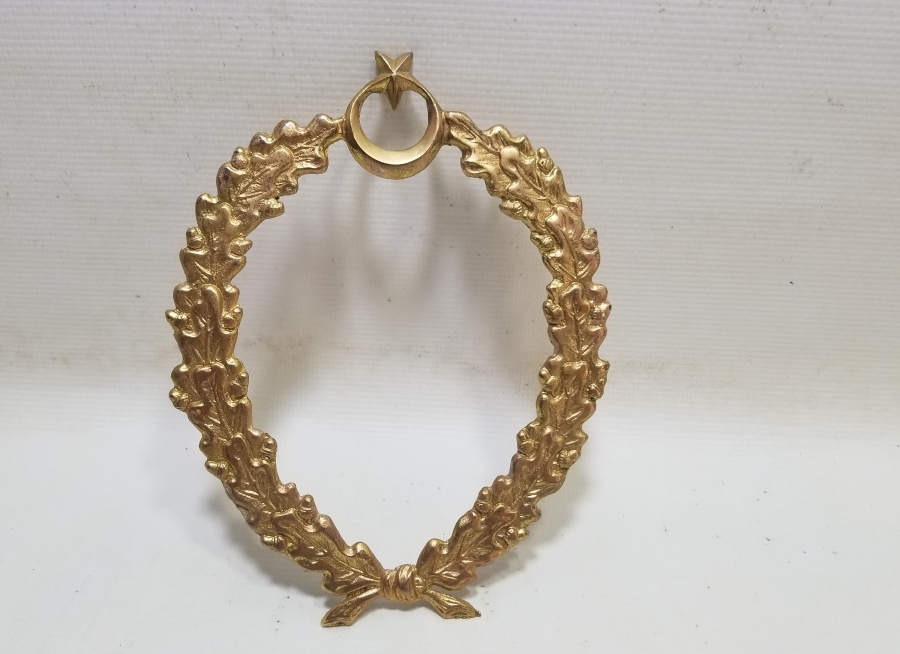 KABARTMA İŞÇİLİKLİ VE AY YILDIZ FİGÜRLÜ ASKERİ APLİK