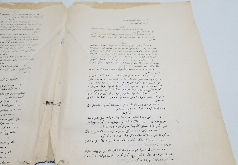 1928 YILI ÖNCESİ NADİR BÜYÜK MİLLET MECLİSİ TUTANAKLARI CİLT KAPAĞI