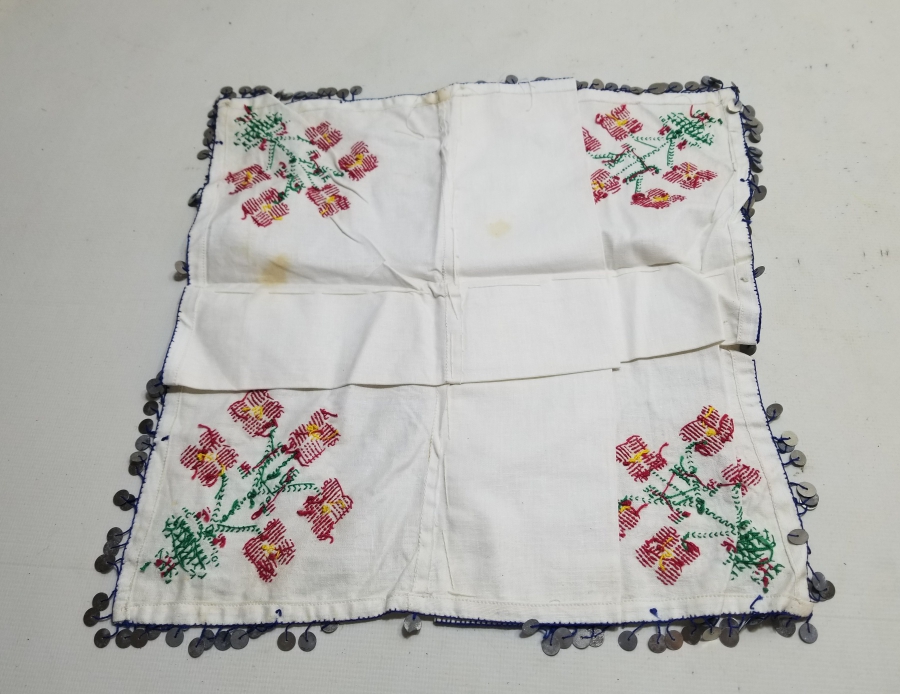 KANAVİÇE İŞÇİLİKLİ PULLU GELİN ÇEVRESİ