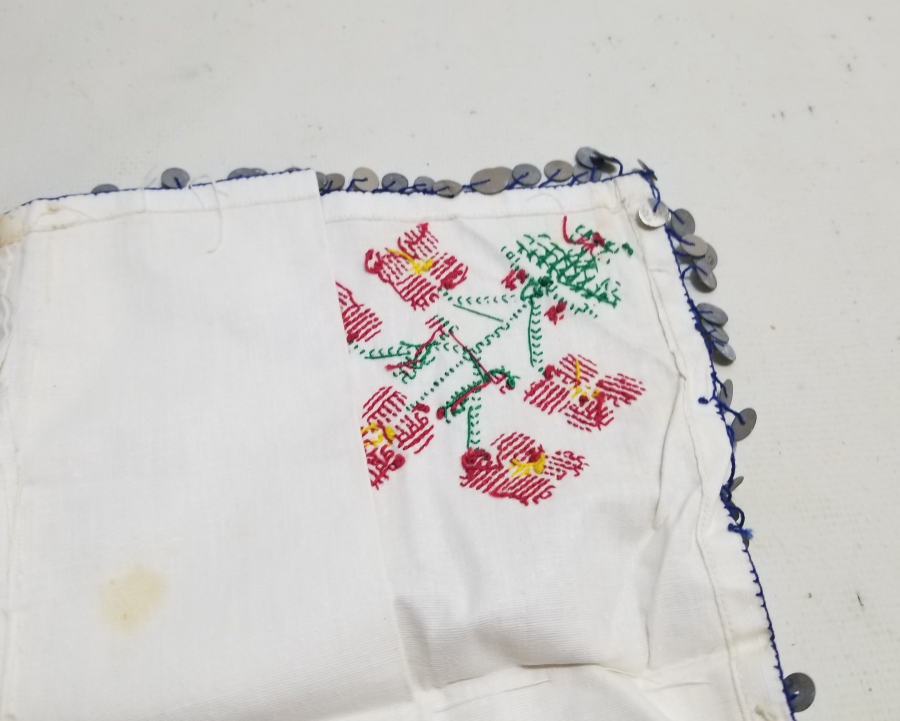 KANAVİÇE İŞÇİLİKLİ PULLU GELİN ÇEVRESİ