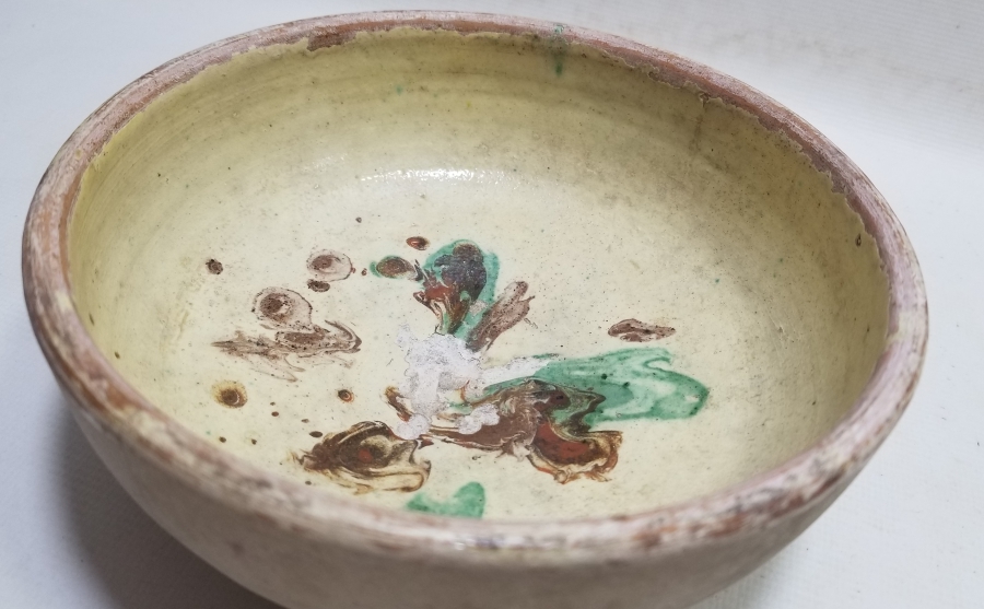 NADİR RENKTE OSMANLI DÖNEMİ KINIK KASE