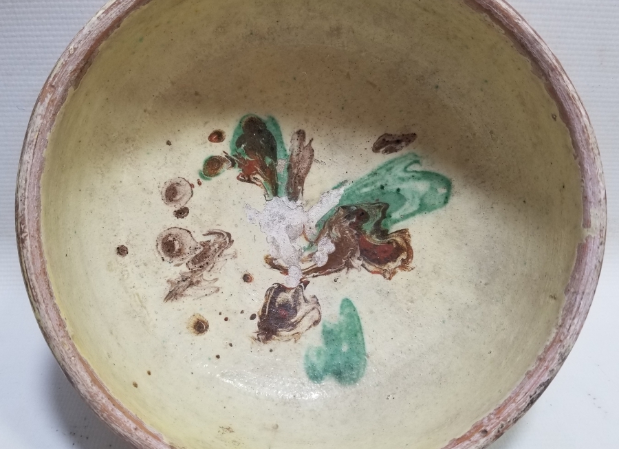 NADİR RENKTE OSMANLI DÖNEMİ KINIK KASE