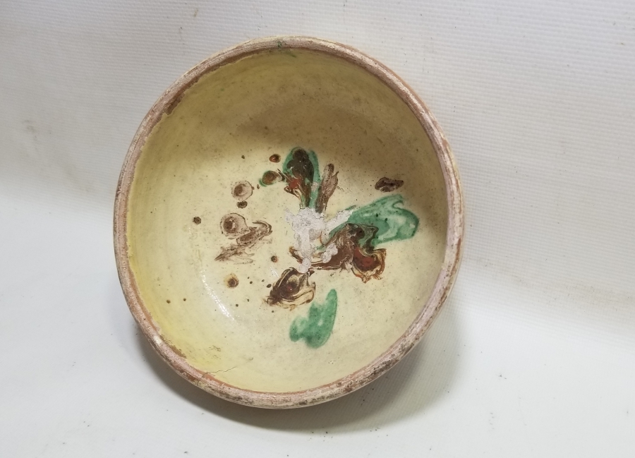 NADİR RENKTE OSMANLI DÖNEMİ KINIK KASE