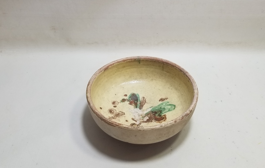 NADİR RENKTE OSMANLI DÖNEMİ KINIK KASE