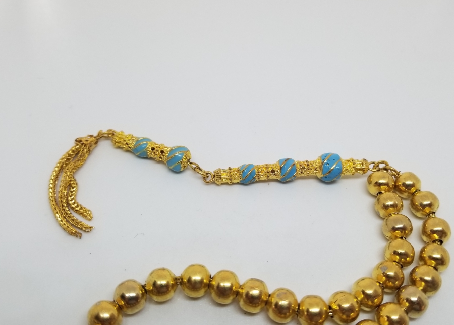 MİNE İŞÇİLİKLİ ALTIN KAPLAMA TESPİH