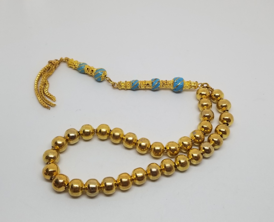 MİNE İŞÇİLİKLİ ALTIN KAPLAMA TESPİH