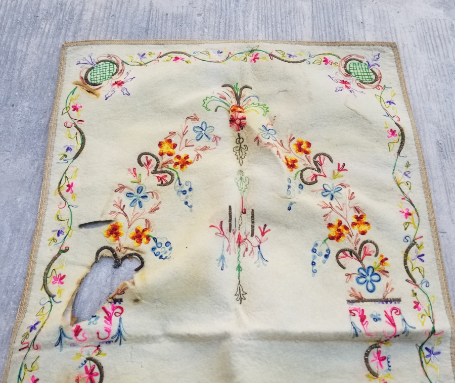 OSMANLI DÖNEMİ TEKKE İŞİ KEÇE SECCADE