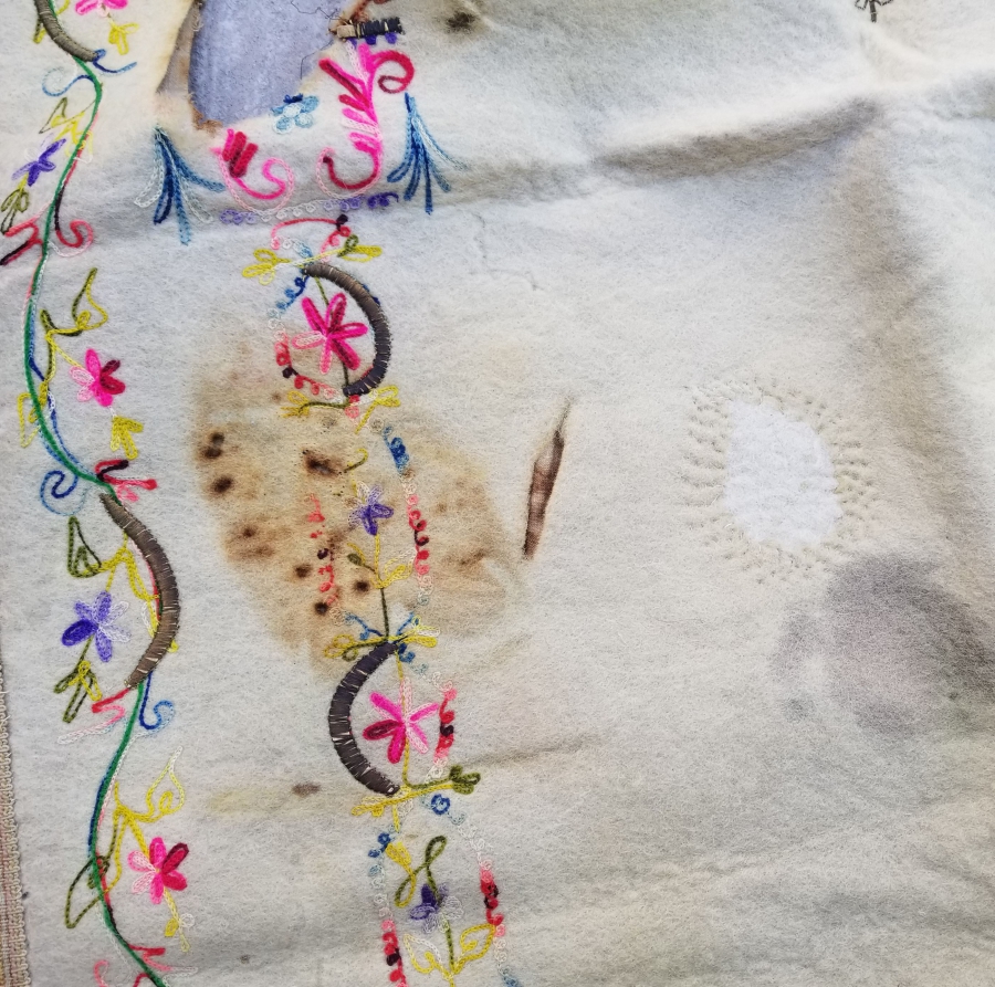 OSMANLI DÖNEMİ TEKKE İŞİ KEÇE SECCADE