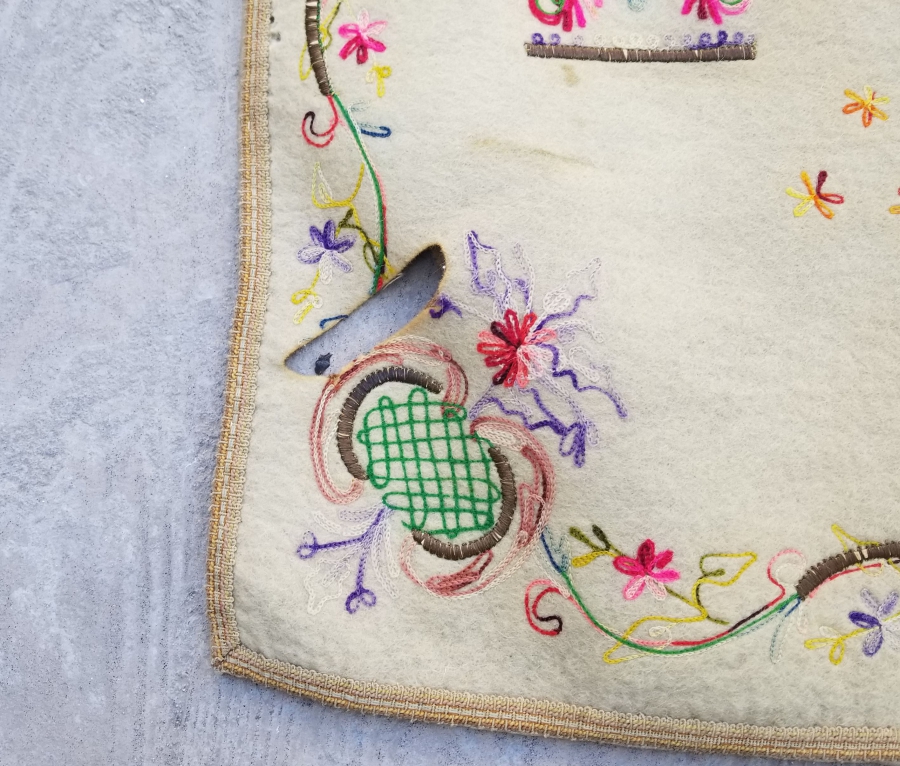 OSMANLI DÖNEMİ TEKKE İŞİ KEÇE SECCADE