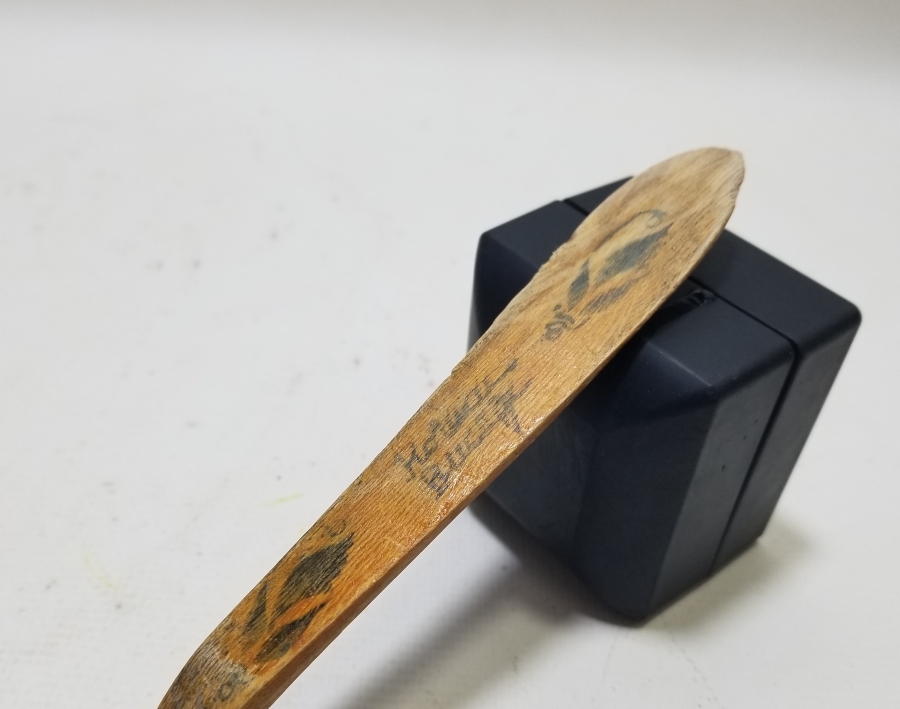 EL BOYAMA ANTİKA BALIKESİR YÖRESİ TAHTA KAŞIK