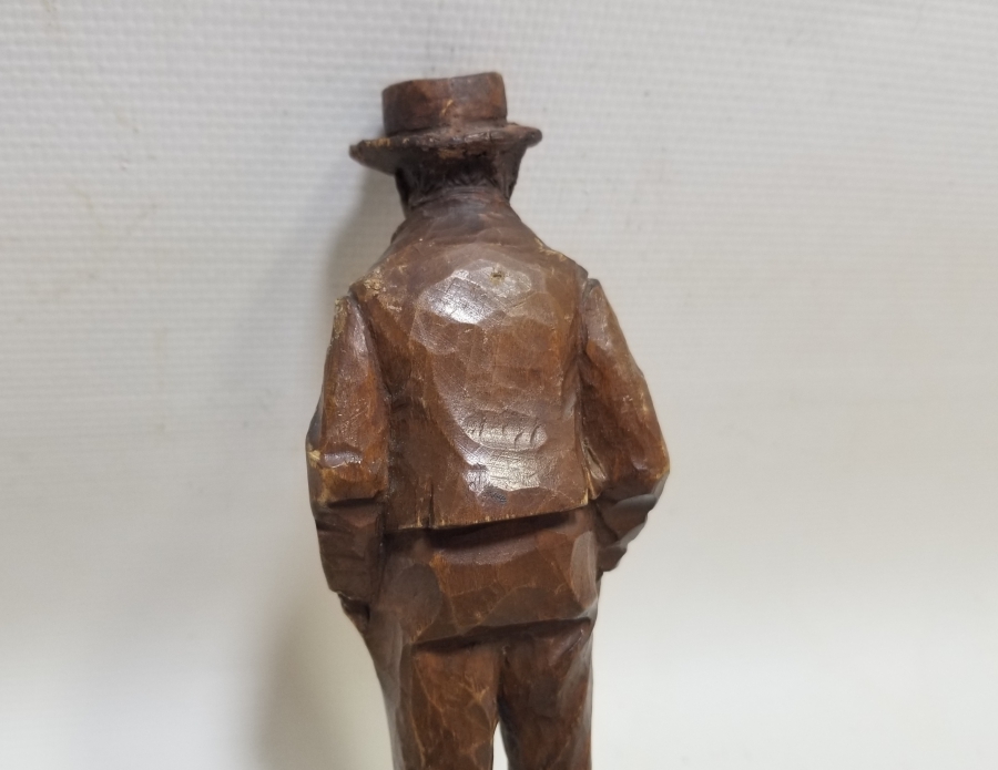 SANATÇI İMZALI EL YAPIMI ANTİKA AHŞAP BİBLO