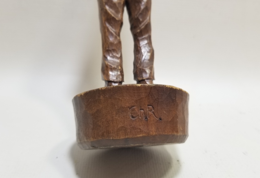 SANATÇI İMZALI EL YAPIMI ANTİKA AHŞAP BİBLO