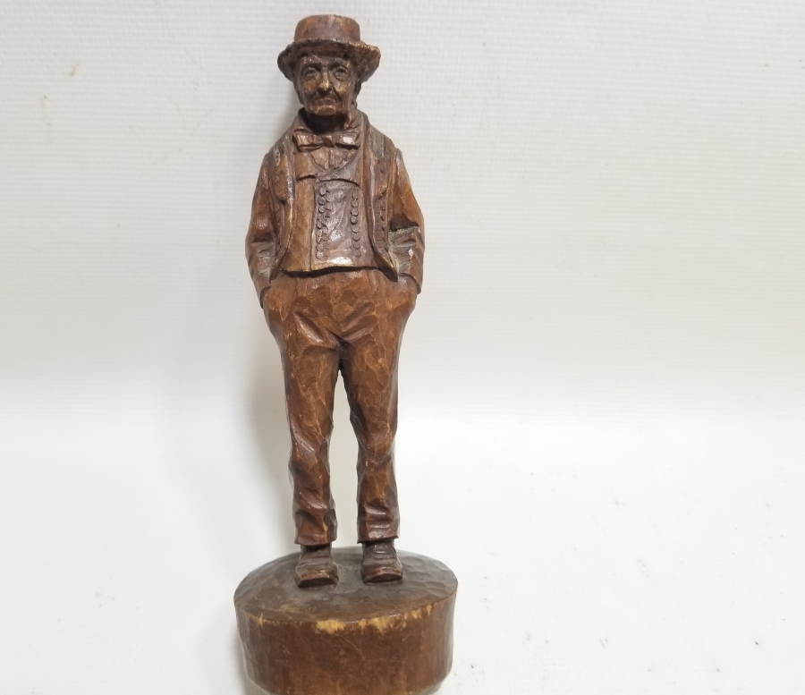 SANATÇI İMZALI EL YAPIMI ANTİKA AHŞAP BİBLO