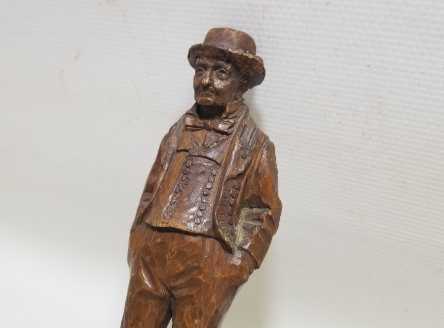 SANATÇI İMZALI EL YAPIMI ANTİKA AHŞAP BİBLO